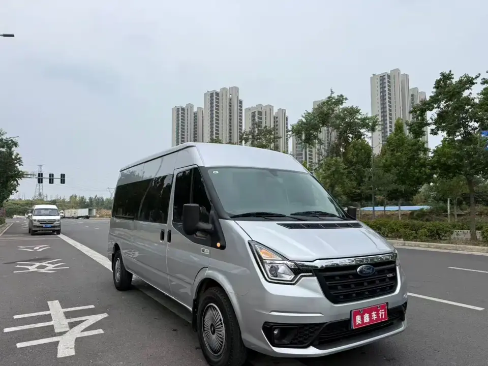 Ford New Generation Transit Model 2.2T Manual Logistics Vehicle Pro Long Wheelbase 7-Seat Medium Roof China VI 2021