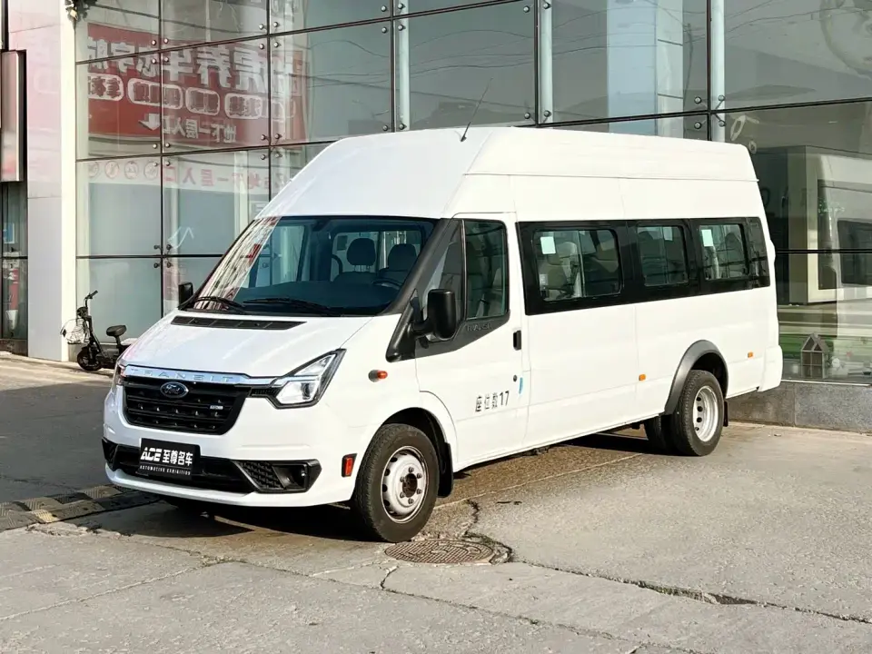 Ford New Generation Transit 2.2T (Package) Automatic Standard Bus Pro Extended Wheelbase Dual Rear Tires (With Sliding Door) 17-Seat High Roof China VI 2021
